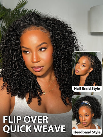 Iconic No Lace Wigs Collection 3 In 1 Half Wig Straight Wig